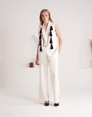 lisa yelekli takım ekru 2