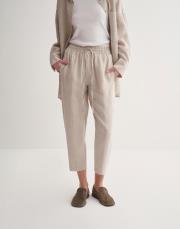 kk desıgn %100 keten havuç pantolon naturel 2