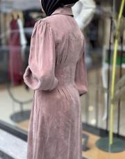 hilay mari elbise kahve 3