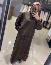 qooq store safari bluz kahve 2