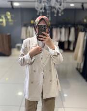 qooq store simon ceket bej