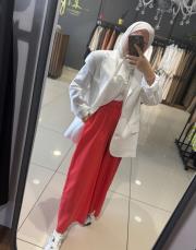 qooq store gloria pantolon nar çiçeği