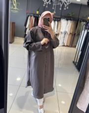 qooq store minerva gömlek kahve