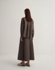 keten kısa gömlek tozlu kahverengi 3