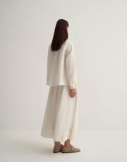 keten kısa gömlek ekru 3