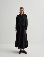 kesik detaylı etek siyah