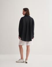 kk desıgn %100 keten gömlek siyah 4