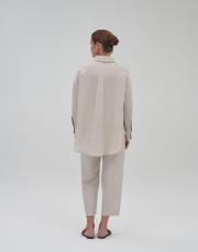 kk desıgn %100 keten gömlek naturel 3