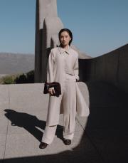 keten çizgili biritli gömlek naturel