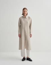 keten çizgili biritli gömlek naturel 3