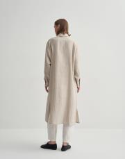 keten çizgili biritli gömlek naturel 4