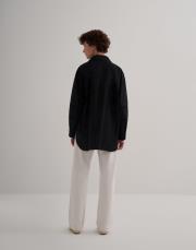 kk desıgn fisto deyatlı koton gömlek siyah 3