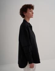 kk desıgn fisto deyatlı koton gömlek siyah 4