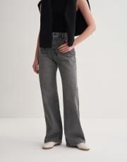 kk desıgn yüksek bel wıde leg jean gri 4