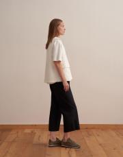 büzgülü pamuklu pantolon lacivert 3