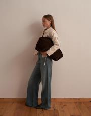 keten karışımlı vatkalı ceket bej 2