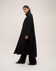 bordo trench siyah 2