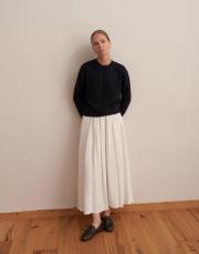 kaplama düğmeli triko hırka lacivert