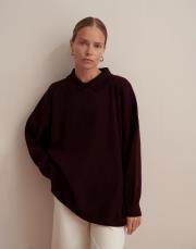 pamuk polo yaka triko kazak mürdüm 4