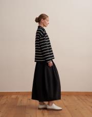 %100 pamuk balon etek siyah 3