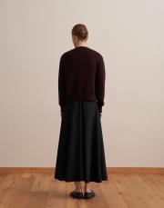 a kesim volanlı etek siyah 3