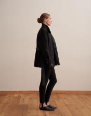 %100 koton cep detaylı parka siyah 4