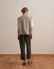 fermuar kapamalı volanlı yelek çağla yeşili 3