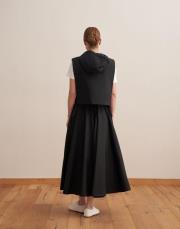 fermuarlı şişme yelek siyah 4