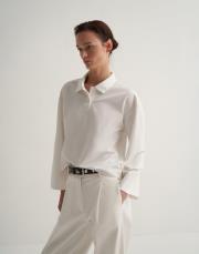 polo yaka tişört ekru