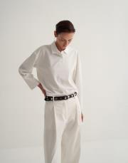 polo yaka tişört ekru 2