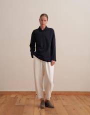 polo yaka sweatshirt lacivert