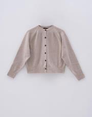 yün karışımlı triko hırka bej