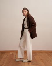 yün karışımlı blazer kahve 3