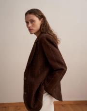 yün karışımlı blazer kahve 5