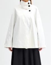 up kısa trench ekru