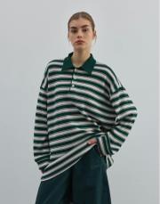 çizgili sweat zümrüt