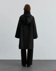 fermuarlı trench siyah 2