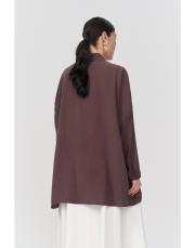 qooq store yarasa kol gömlek kahve 2