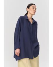 qooq store yarasa kol gömlek lacivert 2