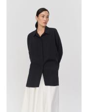 qooq store yarasa kol gömlek siyah 2