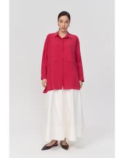 qooq store yarasa kol gömlek nar çiçeği