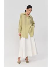 qooq store yarasa kol gömlek fıstık yeşili