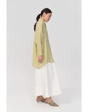 qooq store yarasa kol gömlek fıstık yeşili 2