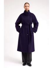 kruvaze kapama trench mor