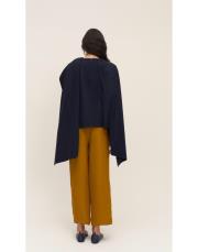 atkılı kaşe bluz lacivert 3