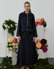 hilay amara etekli takım lacivert