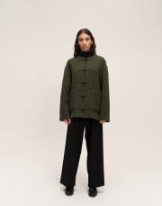 çin düğmeli ceket haki