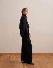 dökümlü palazzo pantolon siyah 3