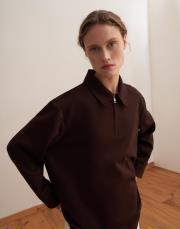 fermuarlı sweatshırt bordo