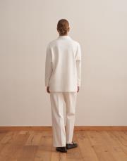 fermuarlı sweatshırt ekru 2